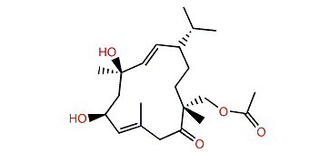 6b-Hydroxysarcotol acetate
